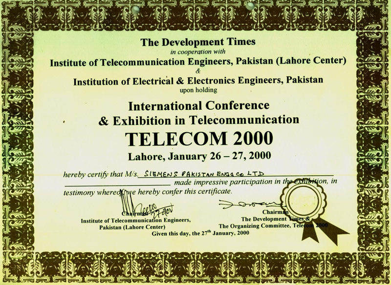 Certificates Parvez Iftikhar