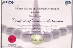 PICG Certificate Oct. 23
