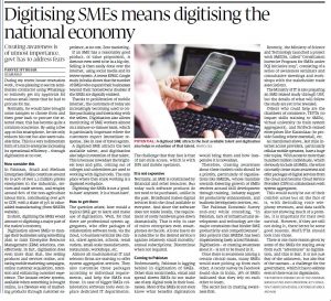 PI Article - Digitising SMEs means digitising the national economy 29-Jun-17