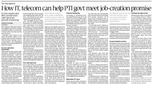 How IT, telecom can help PTA govt meet job-creation promise