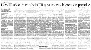 How IT, telecom can help PTA govt meet job-creation promise